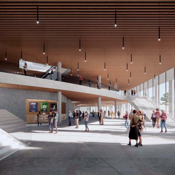 Interior visualisation of multi-purpose arena in Bergen