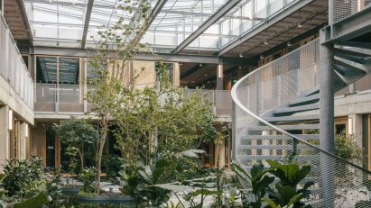 Interior of university building in Enschede