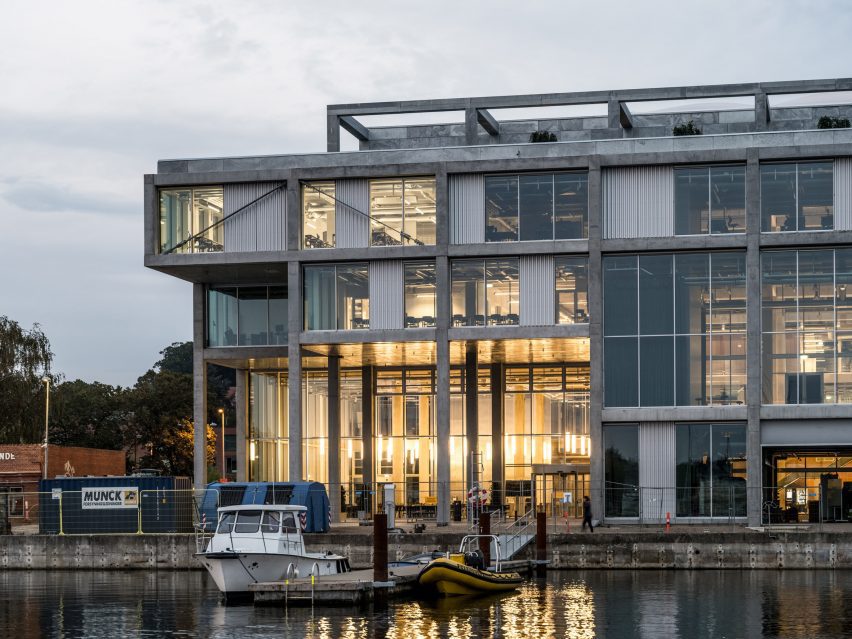 Concrete maritime academy in Denmark by EFFEKT and CF Moller Architects
