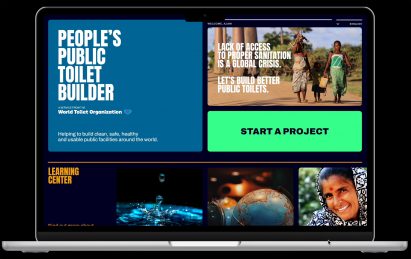 Graphic showing People's Public Toilet Builder platform