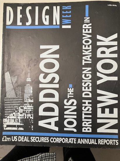 Old Design Week magazine cover