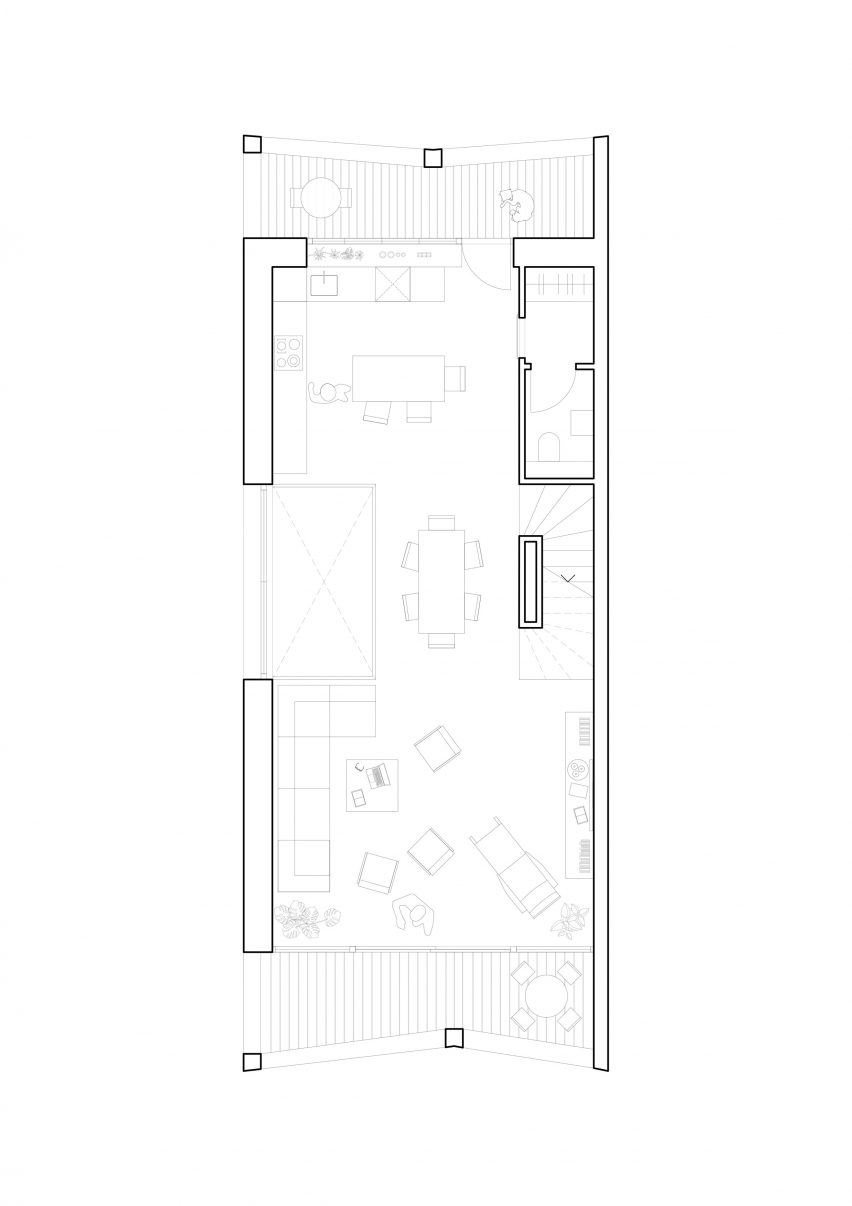 Floor plan of villas in Geneva, Switzerland by G8A
