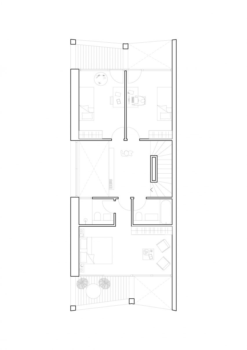 Floor plan of villas in Geneva, Switzerland by G8A