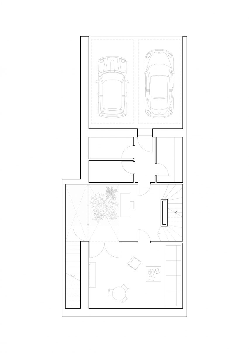 Floor plan of villas in Geneva, Switzerland by G8A