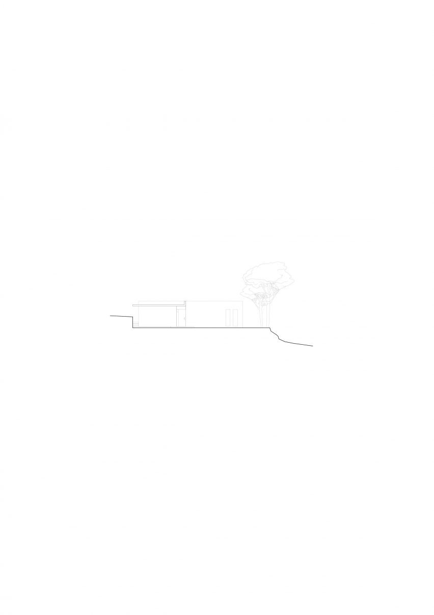 Section drawing of Les Blanches de Payzac by Alors Studio
