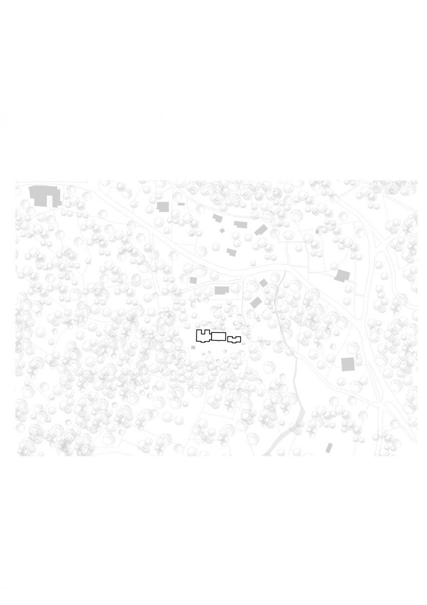 Site plan of Les Blanches de Payzac by Alors Studio