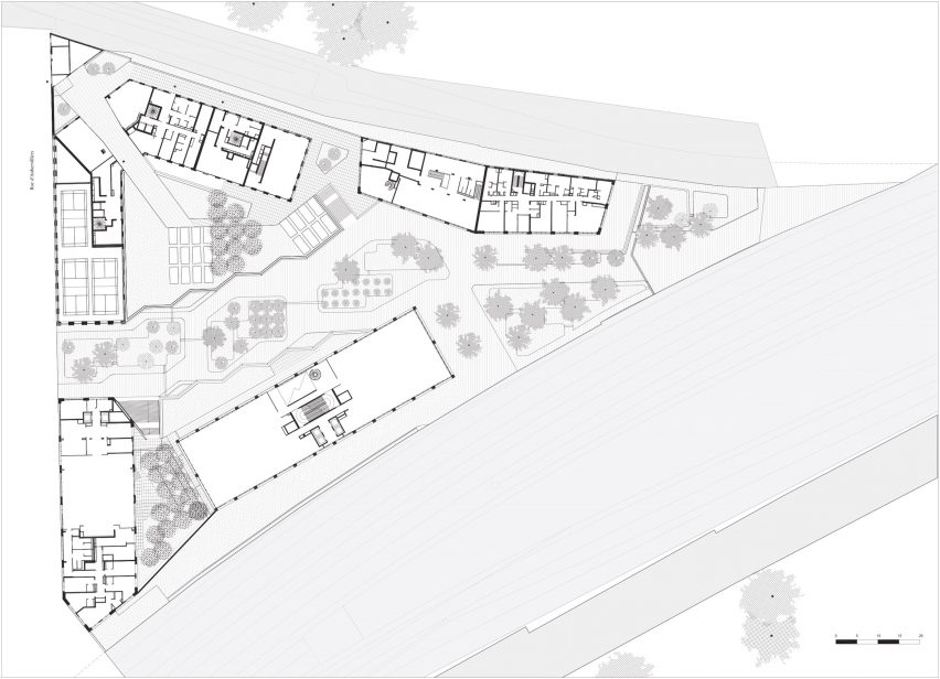 Upper garden plan of Îlot Fertile by TVK