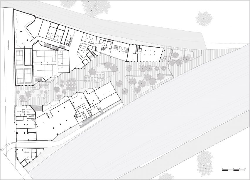 Ground floor plan of Îlot Fertile by TVK
