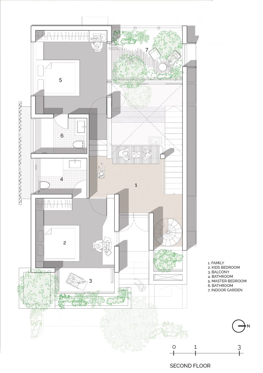 Second floor plan of Ineffable Light in Bangalore, India by A Threshold