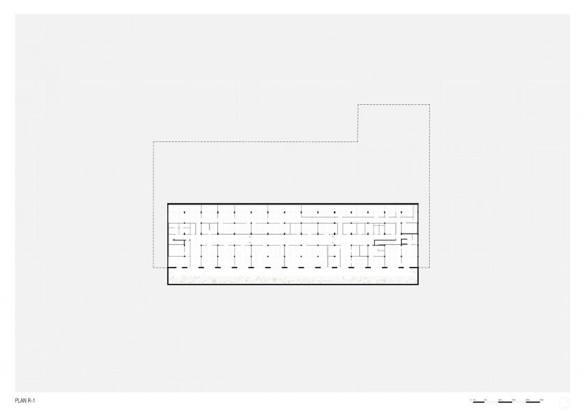 Basement plan of the Eugenie Brazier school by Vurpas Architectes
