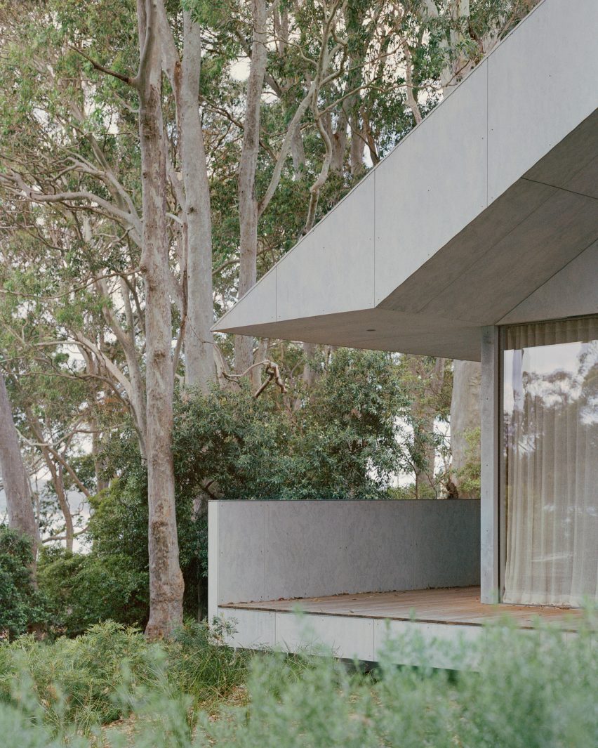 Exterior deck of Mossy Point in New South Wales