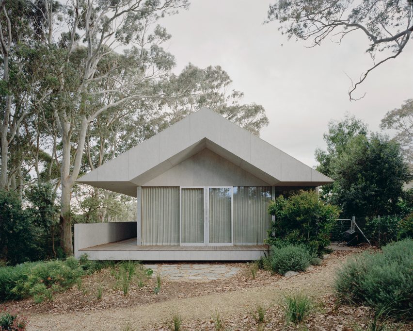 Exterior glazed wall of Mossy Point in New South Wales
