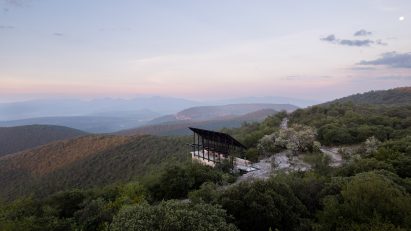 Hillside viewpoint with panoramic vistas