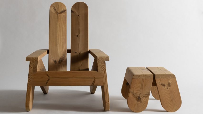 Peace chair and footstool by Vaarnii