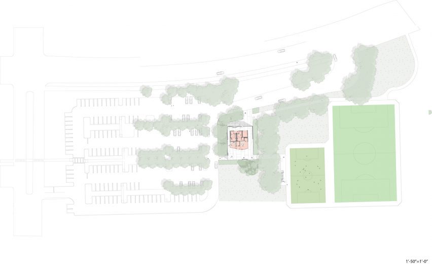 Brooks Scarpa Field House plans