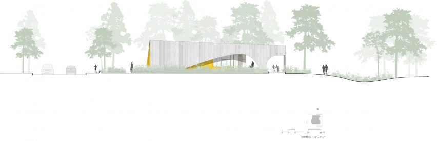 Brooks Scarpa Field House plans