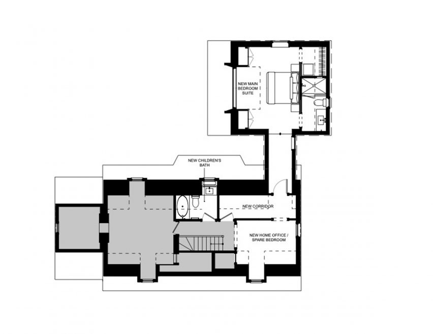 Upper floor plan