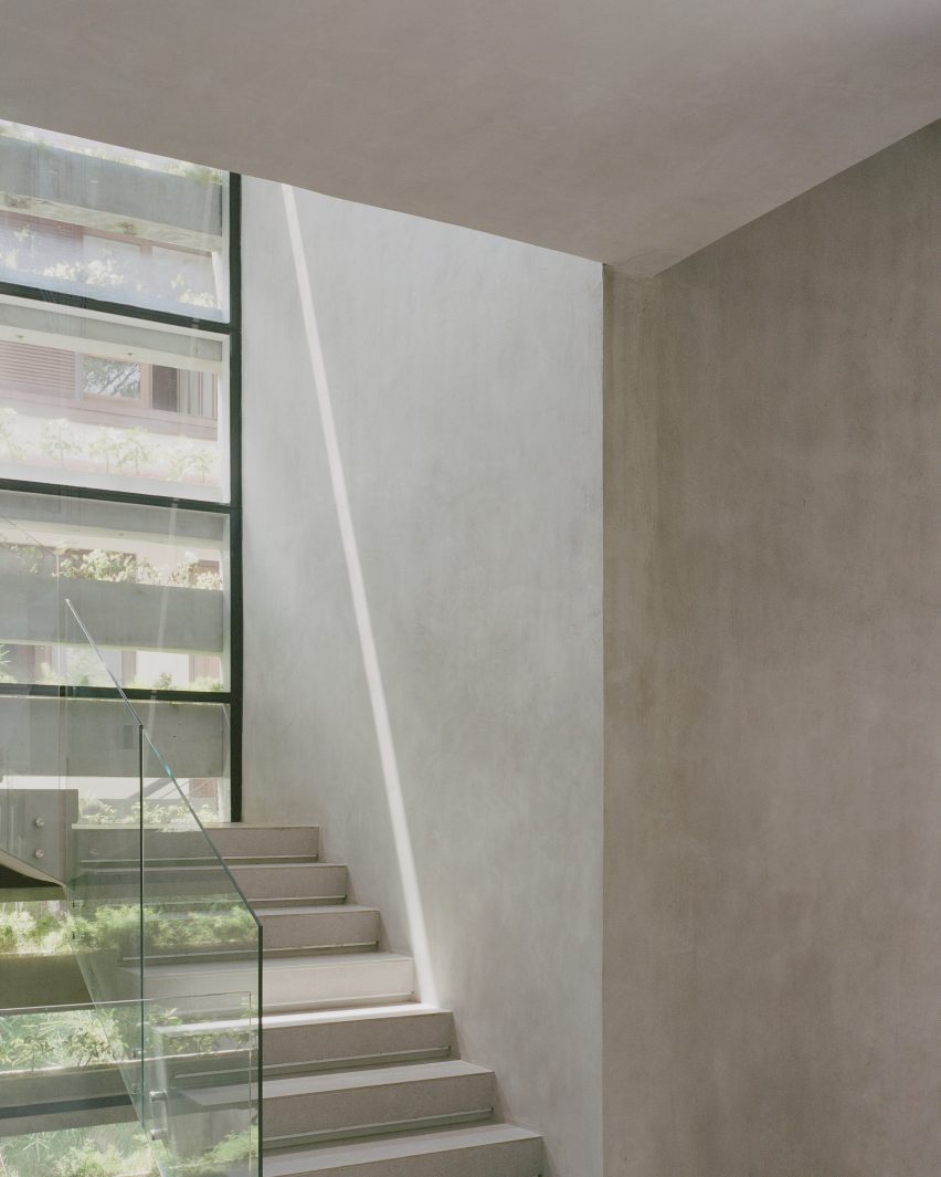 Internal staircase at FR House in the Philippines by CAZA