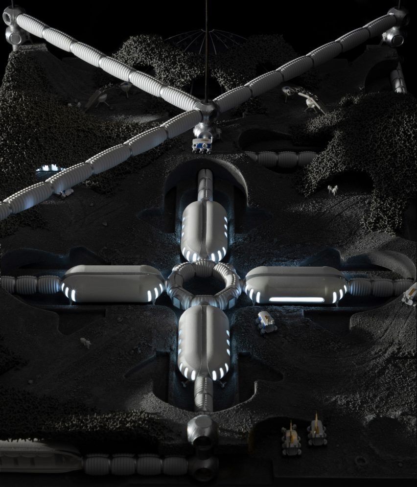 Lunar base by Hassell