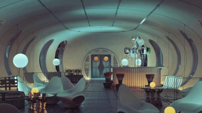 Moon base interior