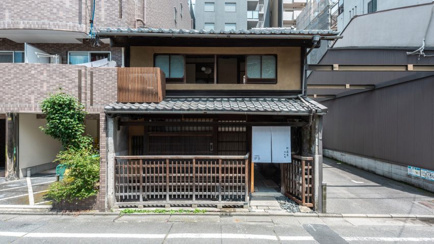 Exterior of Kawamichiya Kosho-An restaurant in Kyoto by Td-Atelier and Endo Shorijo Design
