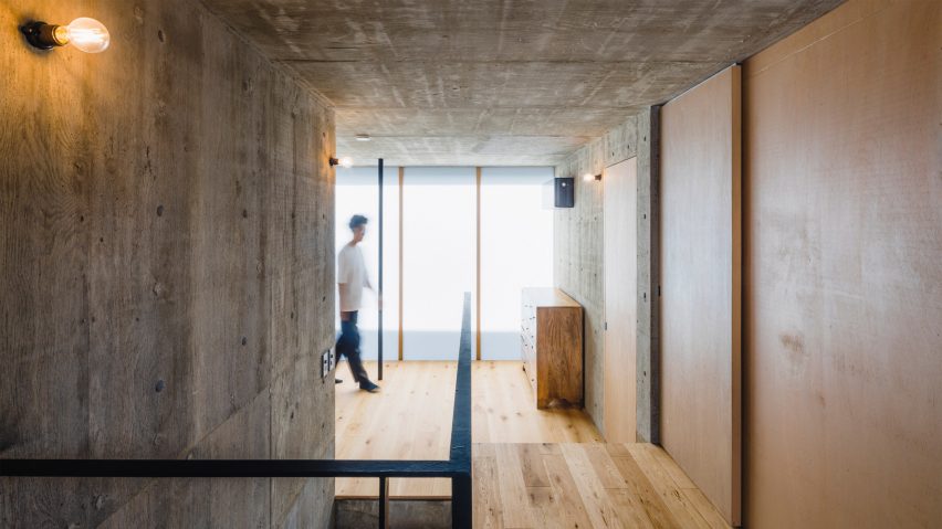 Check patterned house in Japan by IGArchitects