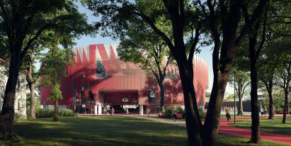 Rendering of the Jihlava Multipurpose Arena