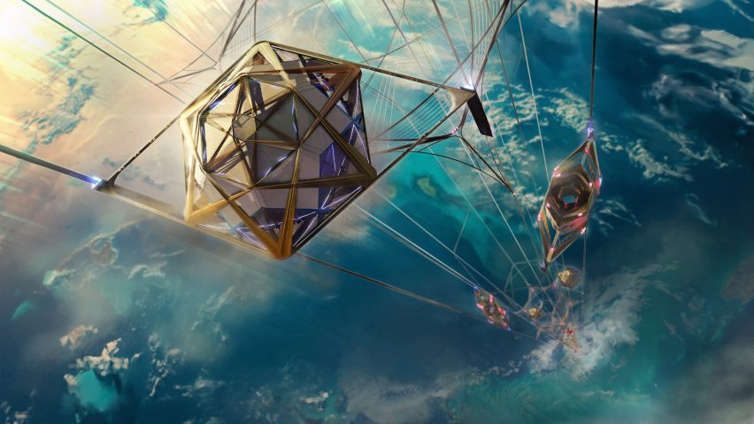 Space elevator designed by Jordan William Hughes
