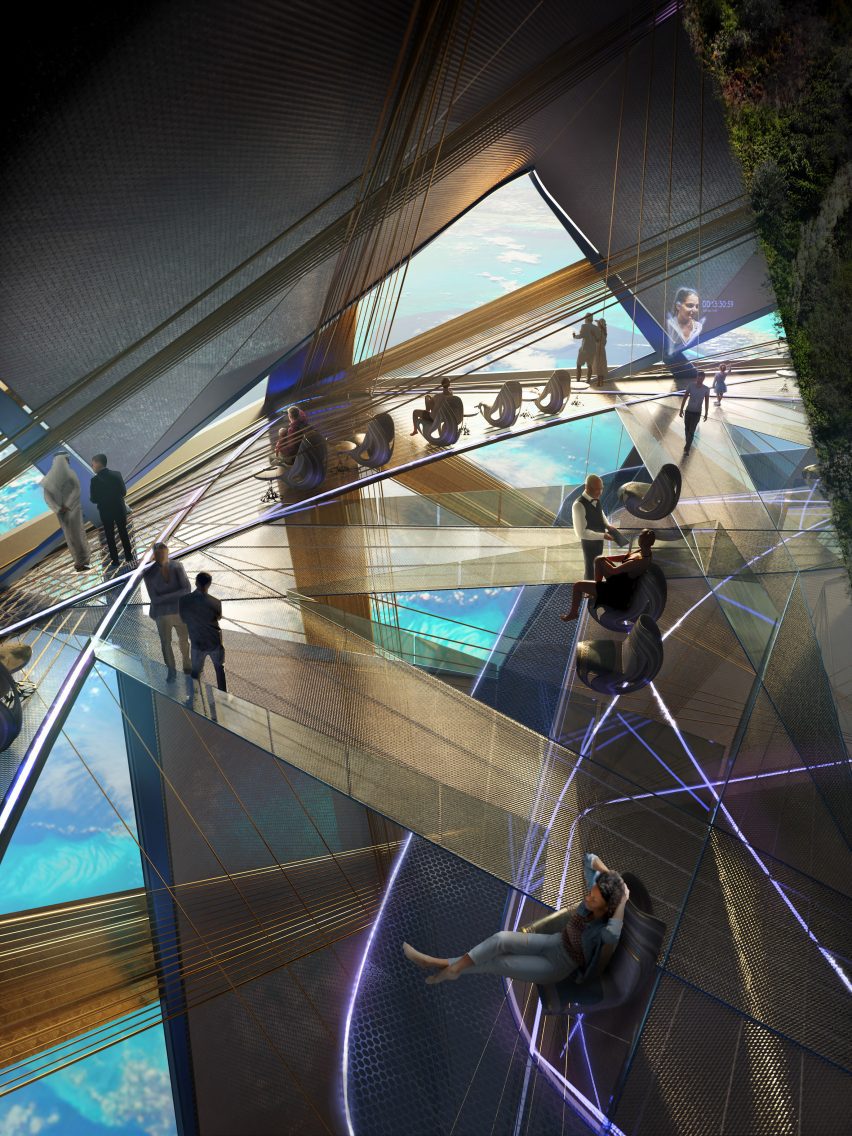 Space elevator designed by Jordan William Hughes