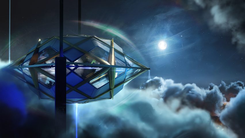 Space elevator designed by Jordan William Hughes