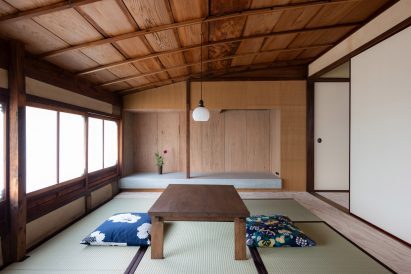 Upstairs dining room of Kawamichiya Kosho-An restaurant