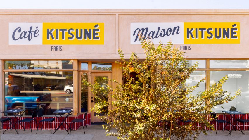 Café Kitsuné Los Angeles features Parisian-style interiors with “Japanese twist”