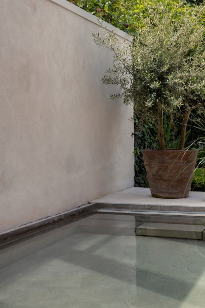 Swimming pool outside London house
