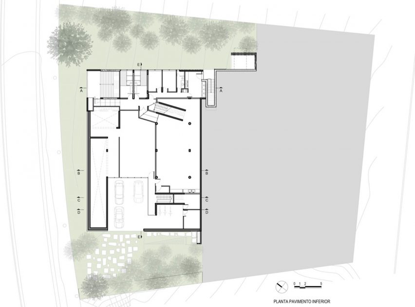 Lower floor plan