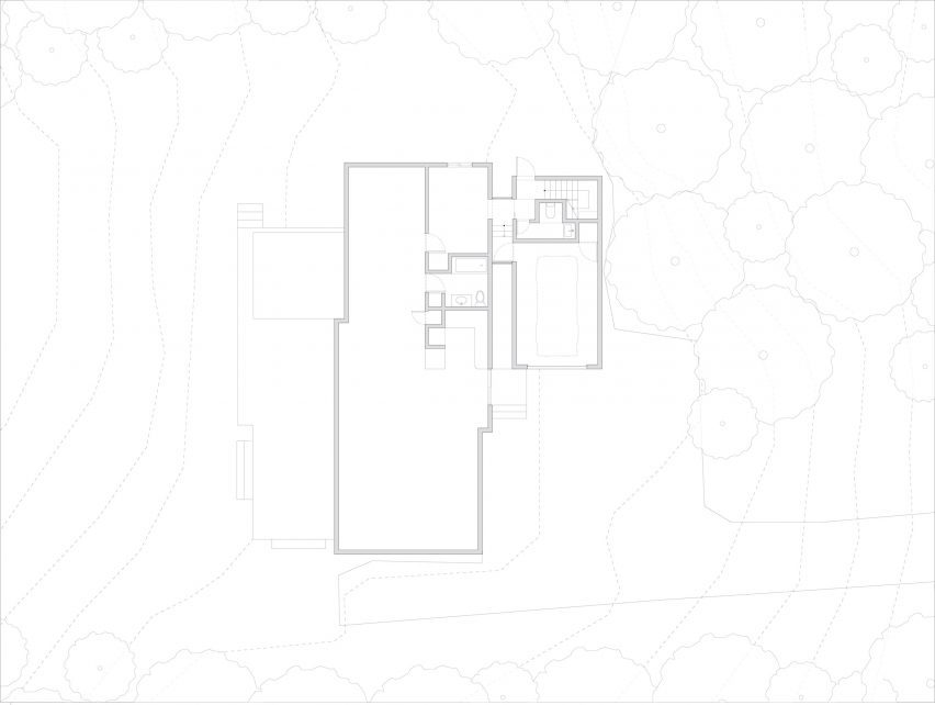 Lower level floor plan