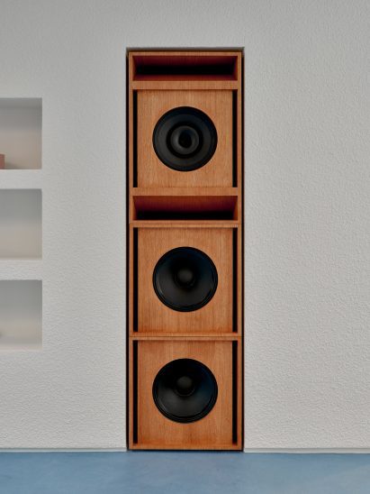 wooden speakers