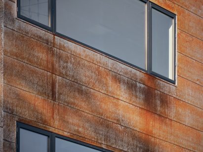 Weathering steel lookout tower