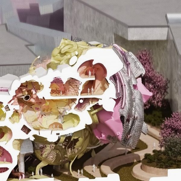 architectural drawing by student at South California Institute of Architecture
