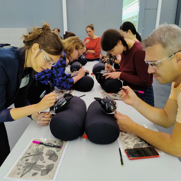 people studying objects in the Rijksmuseum's collection