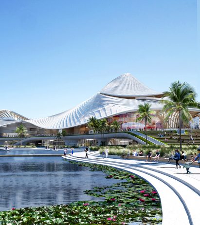 External patios at Nanhai Art Center by MAD