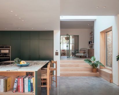 Kitchen interior of home extension in south London