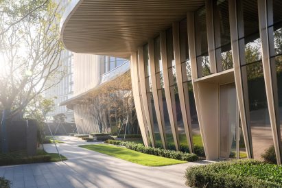 Ground floor entrance to One Future in Hangzhou