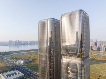 Facade view of One Future in China by Aedas