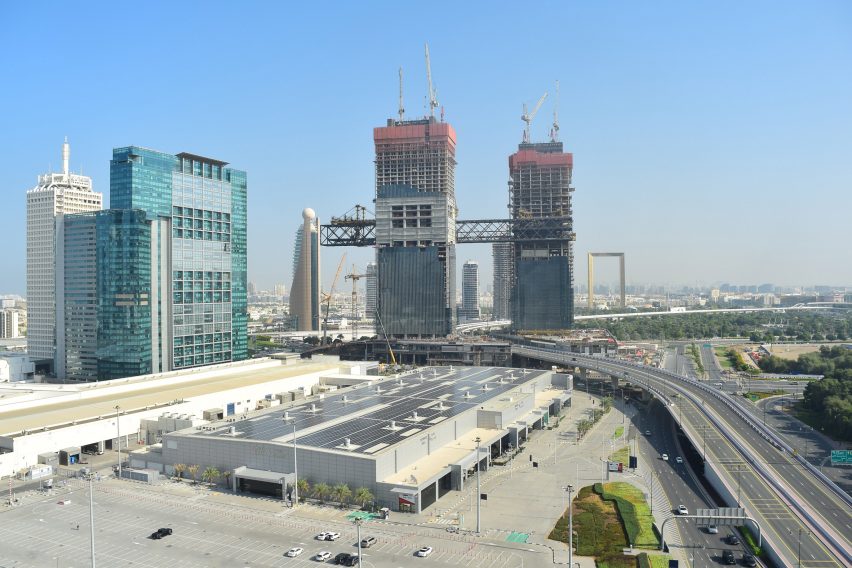Construction photo of One Za'abeel by Nikken Sekkei
