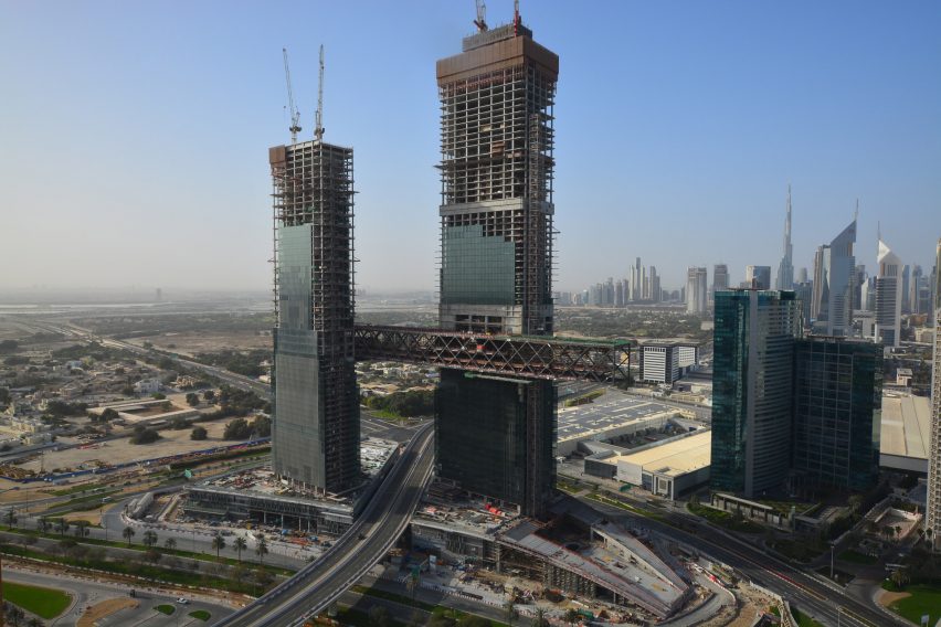 Construction photo of One Za'abeel by Nikken Sekkei