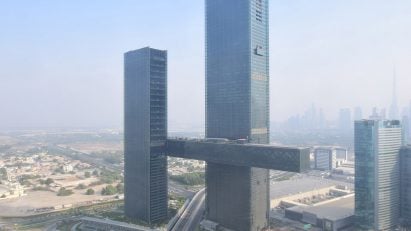 Aerial view of One Za'abeel by Nikken Sekkei