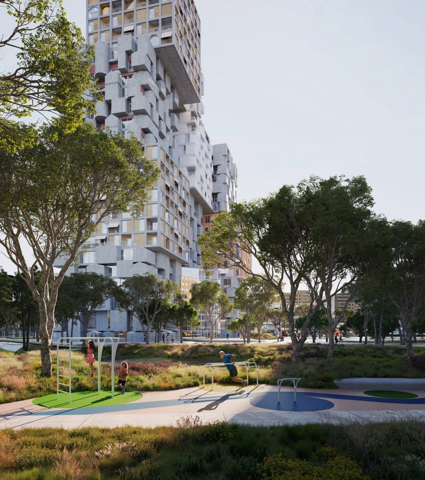 Hora Vertikale mixed-use development by OODA