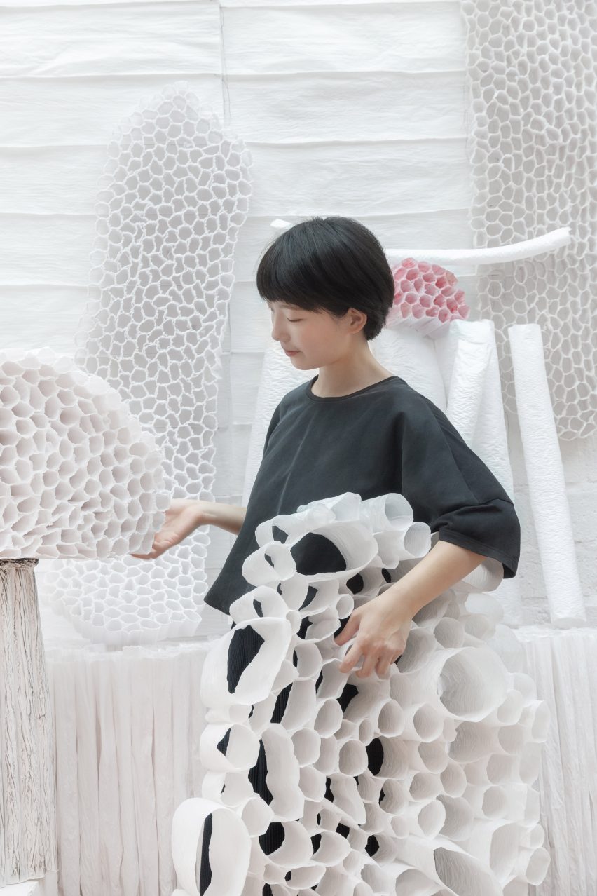 Pao Hui Kao with Paper Pleats furniture