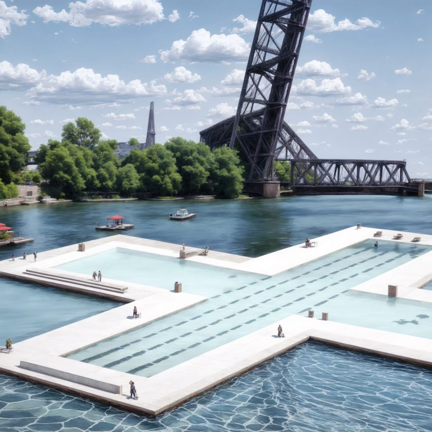 A floating pool in buffalo