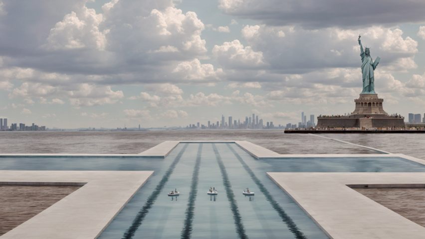 A large pool in NYC waterways